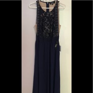 Lulus navy blue maxi dress